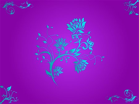 simsearch:400-05311254,k - This is Vector illustration of purple floral background Stock Photo - Budget Royalty-Free & Subscription, Code: 400-03969906