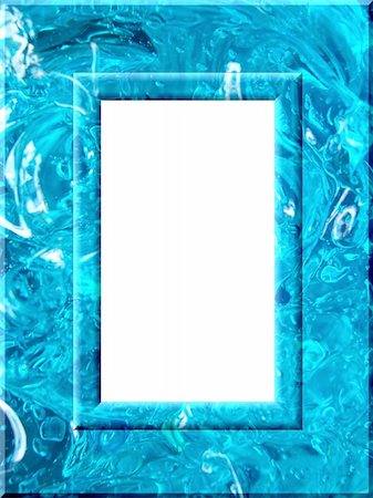 simsearch:632-05816631,k - A frame of blue liquid gel Stock Photo - Budget Royalty-Free & Subscription, Code: 400-03960726