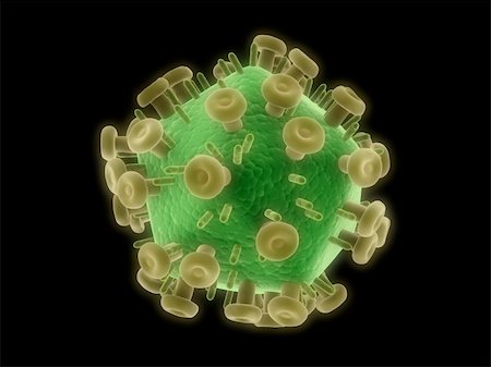 simsearch:400-05016219,k - 3d rendered close up of an isolated aids virus Stock Photo - Budget Royalty-Free & Subscription, Code: 400-03961360