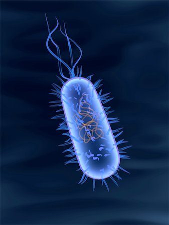 simsearch:400-03954634,k - 3d rendered close up of blue glowing bacterium Stock Photo - Budget Royalty-Free & Subscription, Code: 400-03961624
