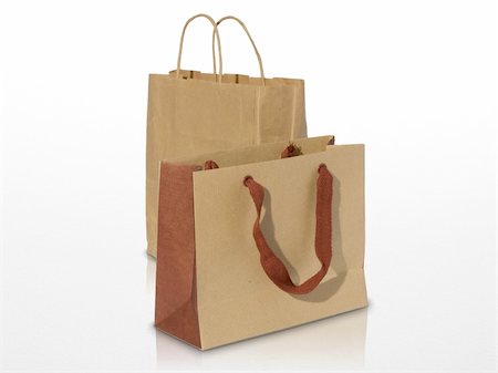 simsearch:400-04012842,k - two ecological shopping bag on a white grey background one is blurred Stock Photo - Budget Royalty-Free & Subscription, Code: 400-03961750