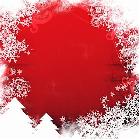 painterly - Christmas abstract Background frame Foto de stock - Super Valor sin royalties y Suscripción, Código: 400-03963876