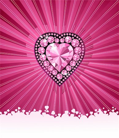 simsearch:400-06418836,k - HEART OF LOVE / Diamond heart / vector background  with space for your text Stock Photo - Budget Royalty-Free & Subscription, Code: 400-03963897
