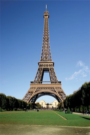 simsearch:400-04974897,k - The incredible Eiffel Tower in Paris on a warm summer day. Stock Photo - Budget Royalty-Free & Subscription, Code: 400-03978404