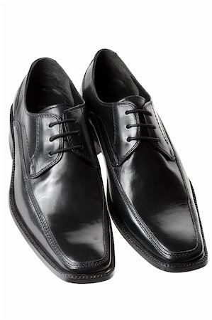 simsearch:700-00157050,k - Black men's dress shoes, isolated Stock Photo - Budget Royalty-Free & Subscription, Code: 400-03978468