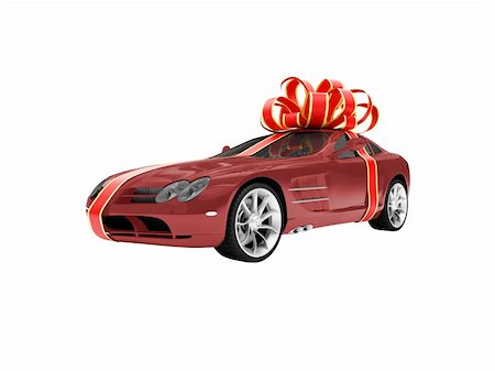 simsearch:400-05034481,k - isolated gift car on a white background Stock Photo - Budget Royalty-Free & Subscription, Code: 400-03979784