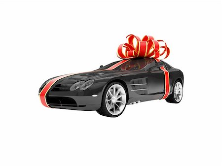 simsearch:400-05034481,k - isolated gift car on a white background Stock Photo - Budget Royalty-Free & Subscription, Code: 400-03979782