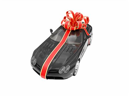 simsearch:400-05034481,k - isolated gift car on a white background Stock Photo - Budget Royalty-Free & Subscription, Code: 400-03979783