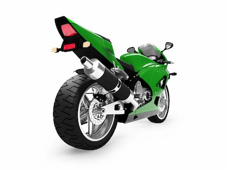 isolated motorcycle on a white background Stock Photo - Budget Royalty-Free & Subscription, Code: 400-03979796