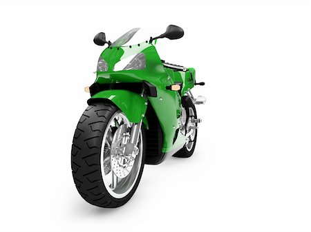 isolated motorcycle on a white background Stock Photo - Budget Royalty-Free & Subscription, Code: 400-03979798