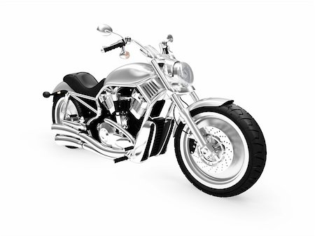 isolated motorcycle on a white background Stock Photo - Budget Royalty-Free & Subscription, Code: 400-03979791