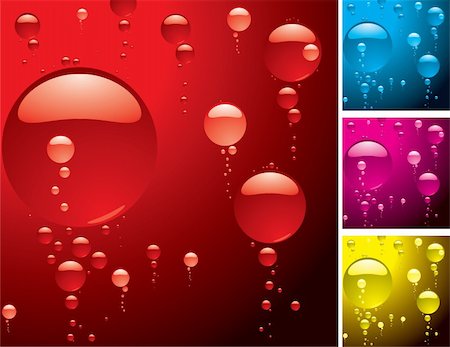 simsearch:622-07519538,k - different color variations of a bubble rissing thru liquid Stock Photo - Budget Royalty-Free & Subscription, Code: 400-03971225