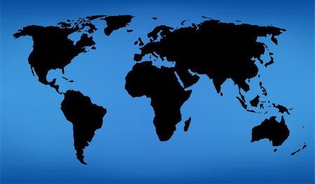 simsearch:400-05052137,k - illustration of world map on blue background Photographie de stock - Aubaine LD & Abonnement, Code: 400-03971231