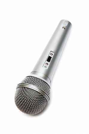 simsearch:846-05648052,k - Microphone for a karaoke on a white background Foto de stock - Super Valor sin royalties y Suscripción, Código: 400-03971683