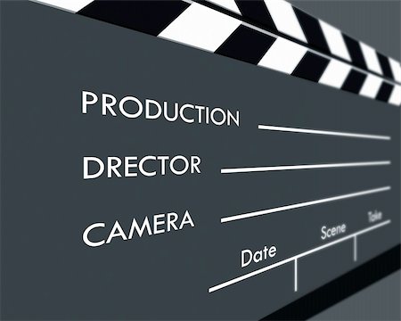 simsearch:649-07279862,k - Film Clapboard Stock Photo - Budget Royalty-Free & Subscription, Code: 400-03971985