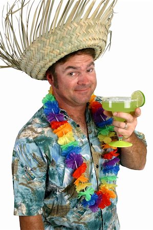 simsearch:400-03965729,k - A drunk tourist holding a margarita. Stock Photo - Budget Royalty-Free & Subscription, Code: 400-03972306