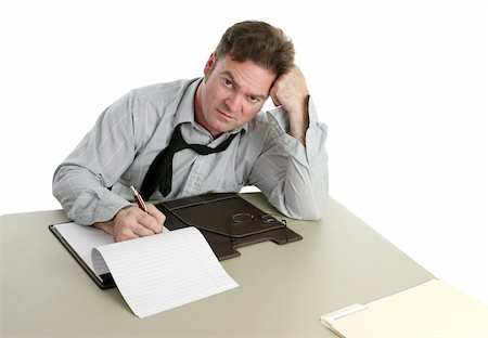 public servant - A man working late at the office. Stock Photo - Budget Royalty-Free & Subscription, Code: 400-03972314