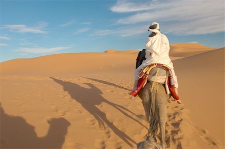 saharan - Gold sand and blue sky Stock Photo - Budget Royalty-Free & Subscription, Code: 400-03972998