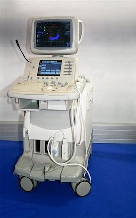 Medical ultrasonic scanner station equipment for monitoring Stock Photo - Budget Royalty-Free & Subscription, Code: 400-03973109