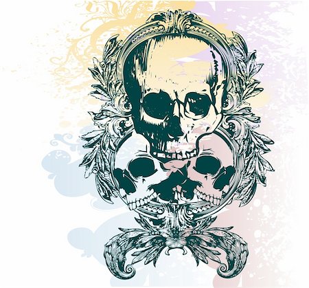 devil skull skeleton - Great for backgrounds, illustrations and logo designs! Stock Photo - Budget Royalty-Free & Subscription, Code: 400-03973683