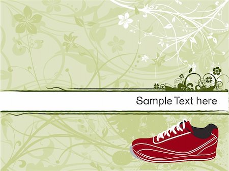 simsearch:400-07922607,k - this is vector illustration of a hand-drawn sneaker enjoy your run Stock Photo - Budget Royalty-Free & Subscription, Code: 400-03984357