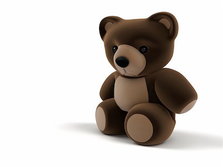 simsearch:400-04315141,k - 3d rendered illustration of a little brown teddy Stock Photo - Budget Royalty-Free & Subscription, Code: 400-03986344