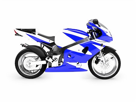 simsearch:400-05017762,k - isolated motorcycle on a white background Stock Photo - Budget Royalty-Free & Subscription, Code: 400-03983369