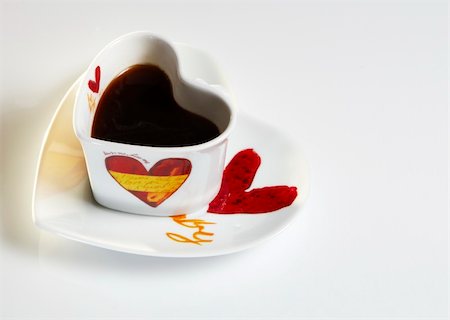 a cup of coffee for valentine Stock Photo - Budget Royalty-Free & Subscription, Code: 400-03998034