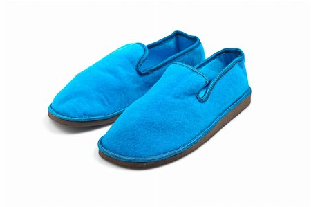 simsearch:857-03192847,k - Lady blue slippers with soft on white background Foto de stock - Super Valor sin royalties y Suscripción, Código: 400-03999870