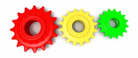 simsearch:400-06560568,k - a 3d render of a few colored gears Photographie de stock - Aubaine LD & Abonnement, Code: 400-03990443