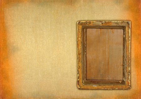 simsearch:400-07332295,k - ruined empty frame against retro stained background Stock Photo - Budget Royalty-Free & Subscription, Code: 400-03991403
