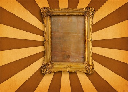 simsearch:400-06860484,k - old gilded picture frame on retro background Stock Photo - Budget Royalty-Free & Subscription, Code: 400-03991773