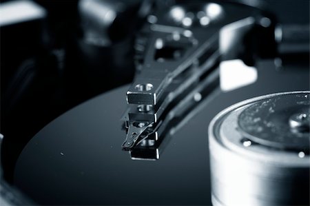 simsearch:400-05252692,k - Macro photo - Hard Disk Drive. Great details ! Stock Photo - Budget Royalty-Free & Subscription, Code: 400-03992955