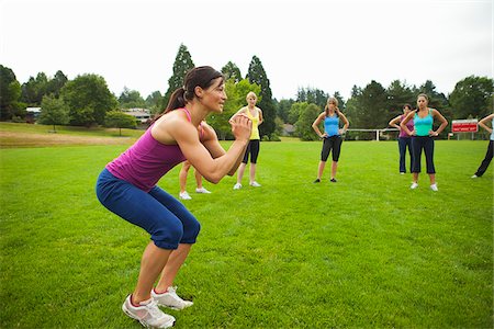 exercise class - Group of Women Working-Out, Portland, Multnomah County, Oregon, USA Stock Photo - Premium Royalty-Free, Code: 600-04931787