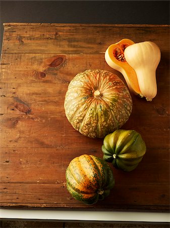 squash (vegetable) - Various Squashes Foto de stock - Sin royalties Premium, Código: 600-05821908