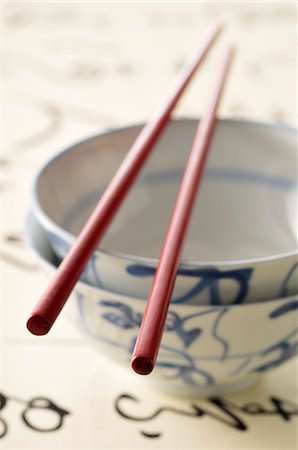 Chopsticks and Bowls Stock Photo - Premium Royalty-Free, Code: 600-05973291