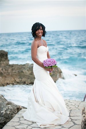 strapless - Bride, Negril, Jamaica Stock Photo - Premium Royalty-Free, Code: 600-05973579