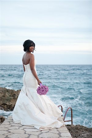 Bride, Negril, Jamaica Stock Photo - Premium Royalty-Free, Code: 600-05973596