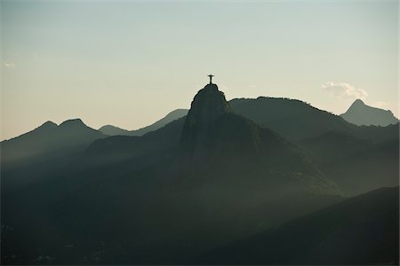 Christ the Redeemer on Corcovado Mountain, Rio de Janeiro, Brazil Stock Photo - Premium Royalty-Free, Code: 600-06325322