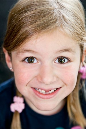 pigtail braid - Close-Up Portrait of Girl Stock Photo - Premium Royalty-Free, Code: 600-06334305