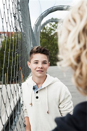 fifteen year old preteen - Girl and Boy Talking in Playground, Mannheim, Baden-Wurttemberg, Germany Stock Photo - Premium Royalty-Free, Code: 600-06382875