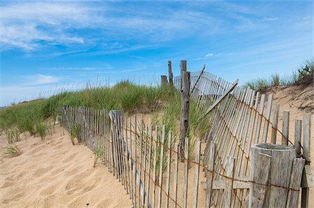 sandy beach cape cod - Wooden Fence on Beach, Provincetown, Cape Cod, Massachusetts, USA Stock Photo - Premium Royalty-Free, Code: 600-06431179