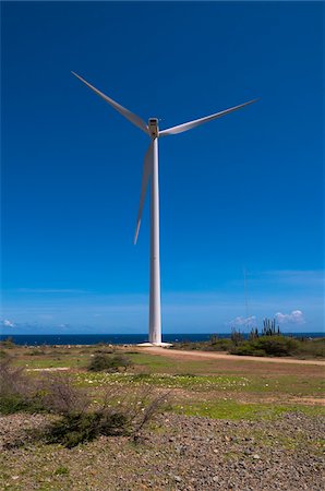 simsearch:600-06431260,k - Éolienne près de côte, petites Antilles, Aruba, Caraïbes Photographie de stock - Premium Libres de Droits, Code: 600-06431300