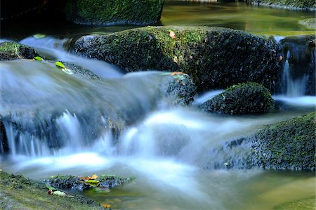 Detail of flowing waters of a little River in autumn in the bavarian forest, Bavaria, Germany. Stock Photo - Premium Royalty-Free, Code: 600-06576229