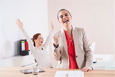 simsearch:600-06355235,k - Women Cheering in Office Stock Photo - Premium Royalty-Free, Code: 600-06645522