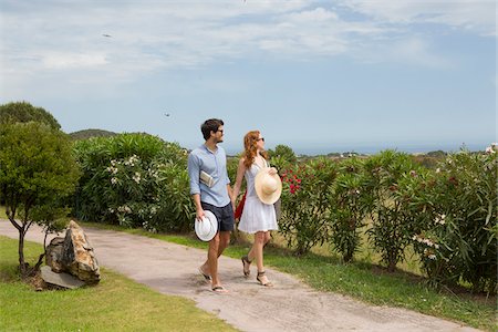 simsearch:600-06841651,k - Couple Walking on Path during Vacation, Sardinia, Italy Stock Photo - Premium Royalty-Free, Code: 600-06826329