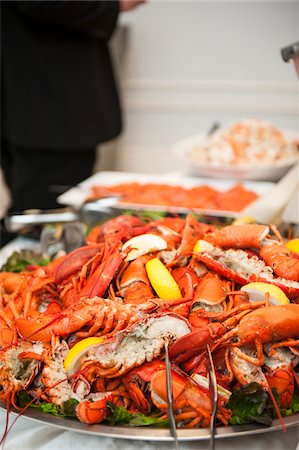 Platter of Lobster at Wedding Reception, Toronto, Ontario, Canada Stock Photo - Premium Royalty-Free, Code: 600-07237576
