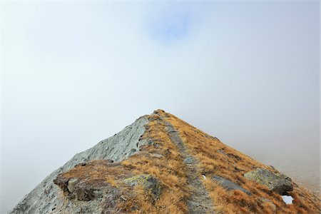 pennine alps - Path with Clouds on Glacier Moraine, Findeln Glacier, Findeln, Zermatt, Alps, Valais, Switzerland Stock Photo - Premium Royalty-Free, Code: 600-07278753