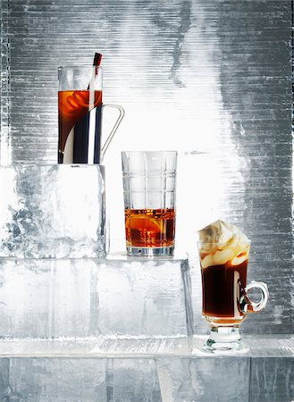 Iced Drinks, Studio Shot Stock Photo - Premium Royalty-Free, Code: 600-07311269