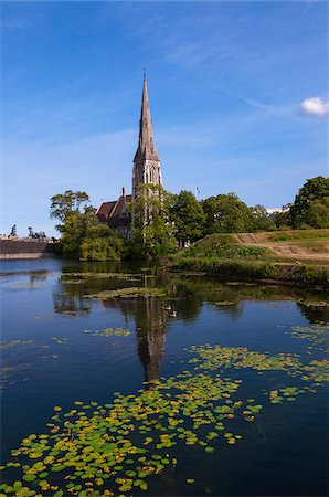 simsearch:700-03644867,k - St Alban's Church, Copenhagen, Denmark Stock Photo - Premium Royalty-Free, Code: 600-07363890